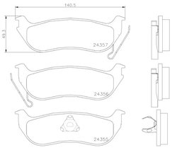 Set placute frana Brembo P 37 009