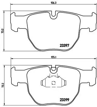 Set placute frana Brembo P 44 012