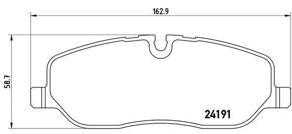 Set placute frana Brembo P 44 014