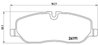 Set placute frana Brembo P 44 014
