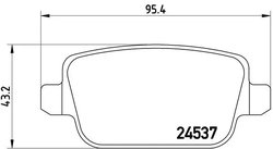 Set placute frana Brembo P 44 017