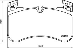Set placute frana Brembo P 44 029