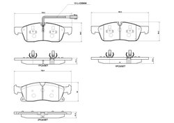 Set placute frana Brembo P 48 001