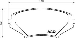 Set placute frana Brembo P 49 034