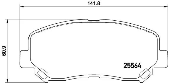 SET PLACUTE FRANA BREMBO P 49 045 - Compatibil cu MAZDA, MAZDA (CHANGAN)