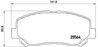 SET PLACUTE FRANA BREMBO P 49 045 - Compatibil cu MAZDA, MAZDA (CHANGAN)