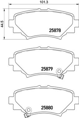 Set placute frana Brembo P 49 049