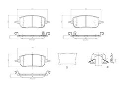 SET PLACUTE FRANA BREMBO P 49 067 - Compatibil cu MAZDA, MAZDA (CHANGAN)