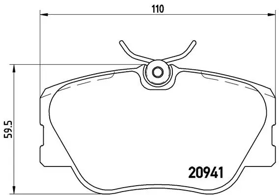 Set placute frana Brembo P 50 008