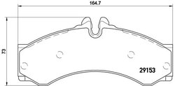 Set placute frana Brembo P 50 028