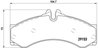 SET PLACUTE FRANA BREMBO P 50 028 - Compatibil cu MERCEDES-BENZ, MULTICAR, VW