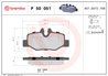 Set placute frana Brembo P 50 051