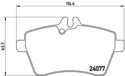 Set placute frana Brembo P 50 056