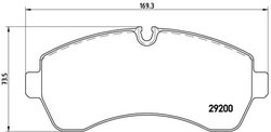 Set placute frana Brembo P 50 059