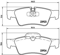 Set placute frana Brembo P 50 064