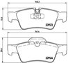 Set placute frana Brembo P 50 064
