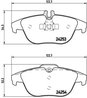 Set placute frana Brembo P 50 068