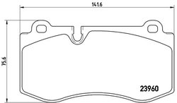 Set placute frana Brembo P 50 074X