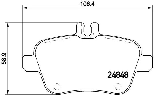 SET PLACUTE FRANA BREMBO P 50 091 - Compatibil cu MERCEDES-BENZ