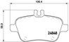 SET PLACUTE FRANA BREMBO P 50 091 - Compatibil cu MERCEDES-BENZ
