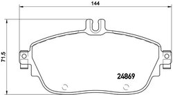 Set placute frana Brembo P 50 093X