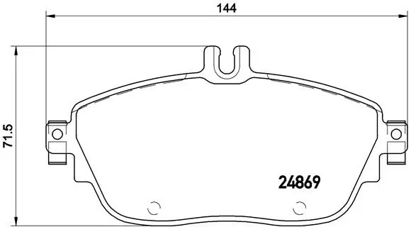 Set placute frana Brembo P 50 093X
