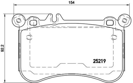 Set placute frana Brembo P 50 098