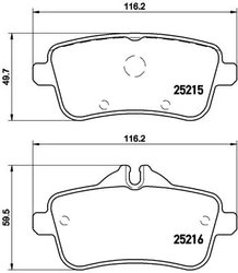 Set placute frana Brembo P 50 099
