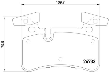Set placute frana Brembo P 50 110