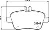 Set placute frana Brembo P 50 135