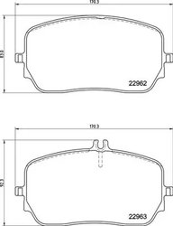 Set placute frana Brembo P 50 149