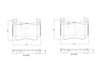 SET PLACUTE FRANA BREMBO P 50 171 - Compatibil cu MERCEDES-BENZ, MERCEDES-BENZ (BBDC)