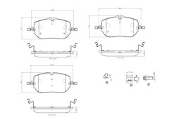 Set placute frana Brembo P 50 173