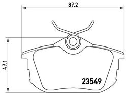 Set placute frana Brembo P 54 023