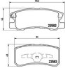 SET PLACUTE FRANA BREMBO P 54 031 - Compatibil cu BAIC, BAIC WEIWANG, CHRYSLER, CITROEN, DODGE, FIAT, HYUNDAI, JEEP, LANCIA, MIT