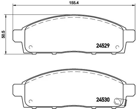 Set placute frana Brembo P 54 038