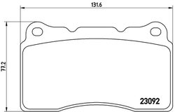 Set placute frana Brembo P 54 040