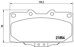 Set placute frana Brembo P 56 034