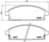 SET PLACUTE FRANA BREMBO P 56 040 - Compatibil cu ACURA, HONDA, INFINITI, ISUZU, NISSAN