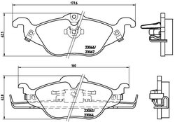 Set placute frana Brembo P 59 030