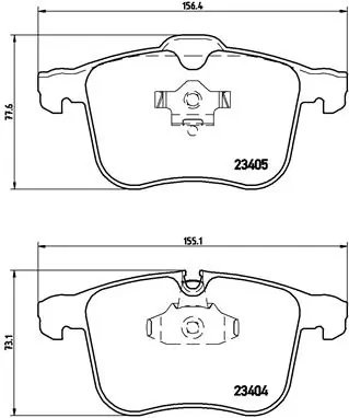 SET PLACUTE FRANA BREMBO P 59 049 - Compatibil cu CADILLAC, HOLDEN, OPEL, SAAB, VAUXHALL