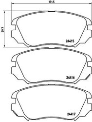 Set placute frana Brembo P 59 054