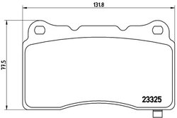 SET PLACUTE FRANA BREMBO P 59 079 - Compatibil cu BUICK (SGM), CADILLAC, CADILLAC (SGM), CHEVROLET, FORD, FORD USA, HOLDEN, HYUN