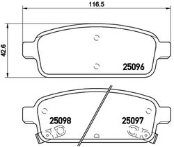 Set placute frana Brembo P 59 080