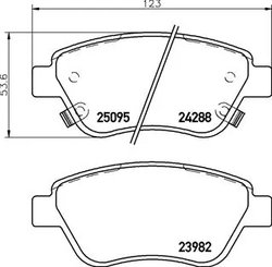 Set placute frana Brembo P 59 081