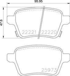 Set placute frana Brembo P 59 086