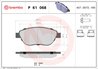 SET PLACUTE FRANA BREMBO P 61 068 - Compatibil cu CITROEN, CITROEN (DF-PSA), EMGRAND, FENGXING, FORTHING, GEELY, PEUGEOT, PEUGEO