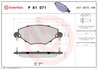 SET PLACUTE FRANA BREMBO P 61 071 - Compatibil cu CITROEN