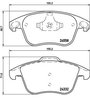 Set placute frana Brembo P 61 117