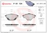 Set placute frana Brembo P 61 124